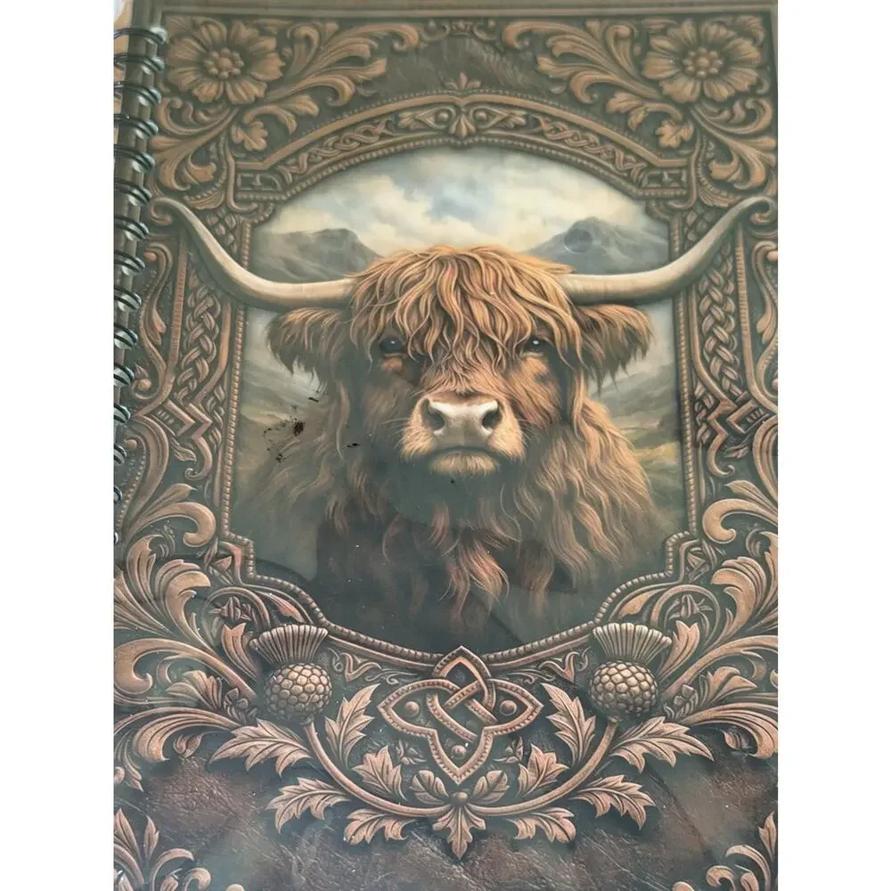 Western Notebook Journal Lot Longhorn Cactus Turquoise Concho Tooled Style New